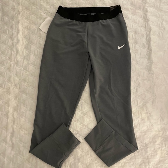 NWT NIKE Sz S Bliss Victory Slim Training Pilates Pants gray - Picture 1 of 9